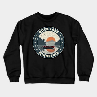 Rock Lake Minnesota Sunset Crewneck Sweatshirt